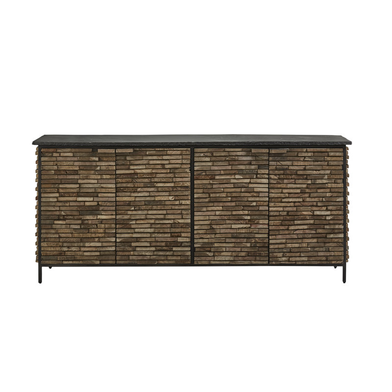 Aceta 79.25'' W Solid Wood Sideboard