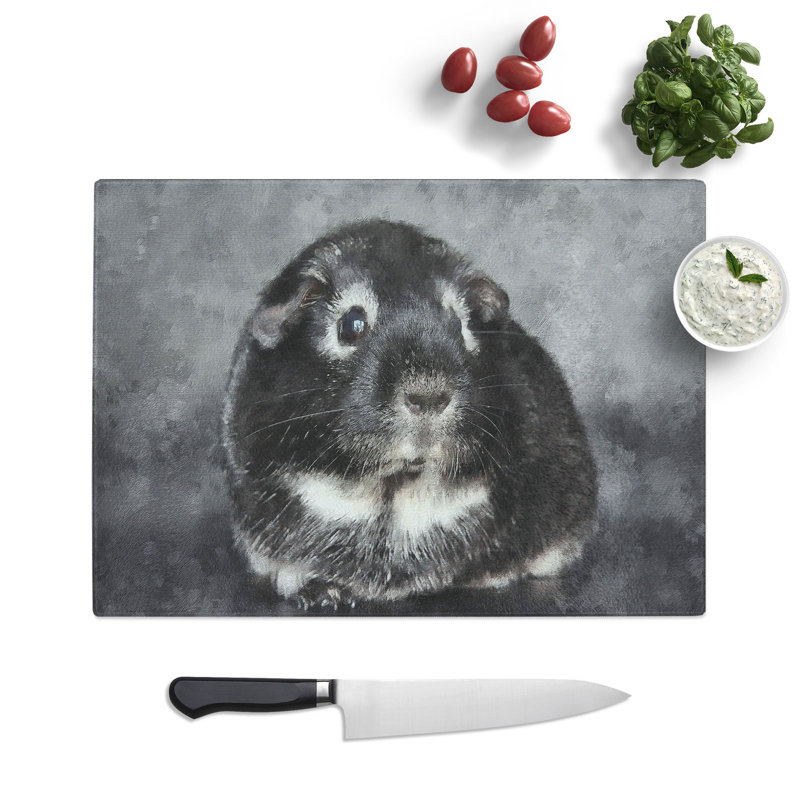 Guinea Pig Chopping Board, 0.4cm H x 28.5cm W x 39cm L