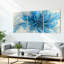 Ensemble de 3 tableaux abstraits floraux sur toile tendue-912109190