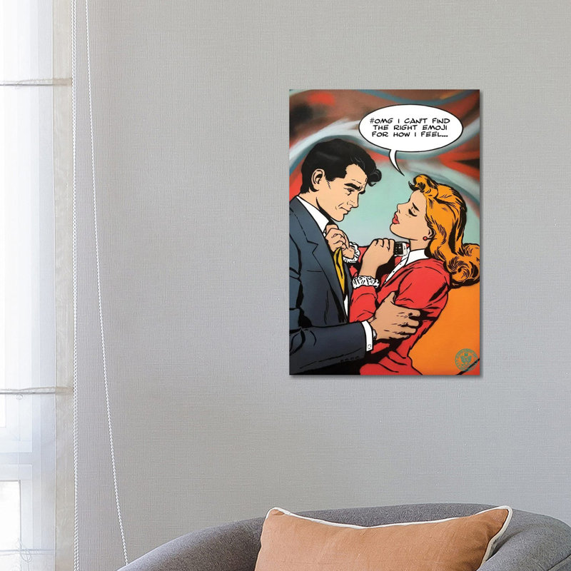 Emoji by D13EGO - Print on Canvas, Wrapped Canvas, 66.04 cm H x 45.72 cm W x 1.91 cm D