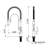 Solid Brass Single Handle Deck Mounted Pull Down Kitchen Sink Faucet with 360° Rotation Spout-88413138