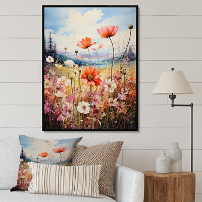Meadow Wildflower Symphony - salon d'art floral et botanique mural