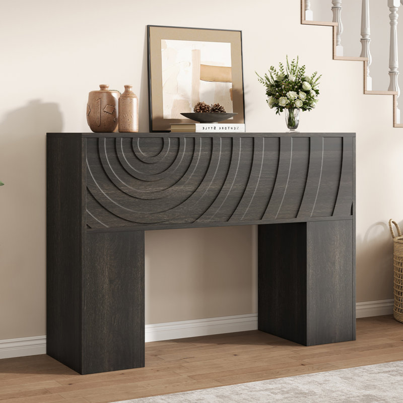 Console en bois Vividwood, Noir