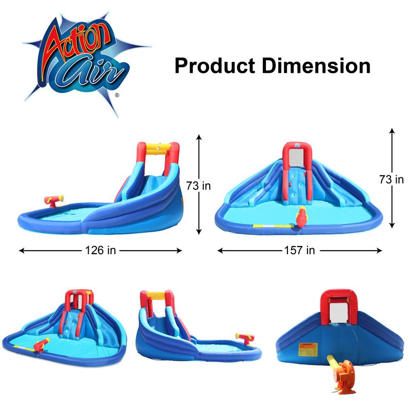 Double Slide Splash Water Park