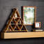 Ensemble de 2 tablettes géométriques 16,5 "et 23,75", bois
