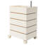 Armoire de rangement Table de chevet pivotante avec 4 roulettes-49796285