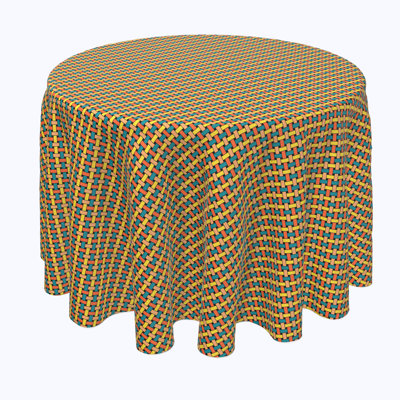Vroman Geometric Round Tablecloth