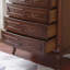 Armoire d'appoint en bois manufacturé brun foncé