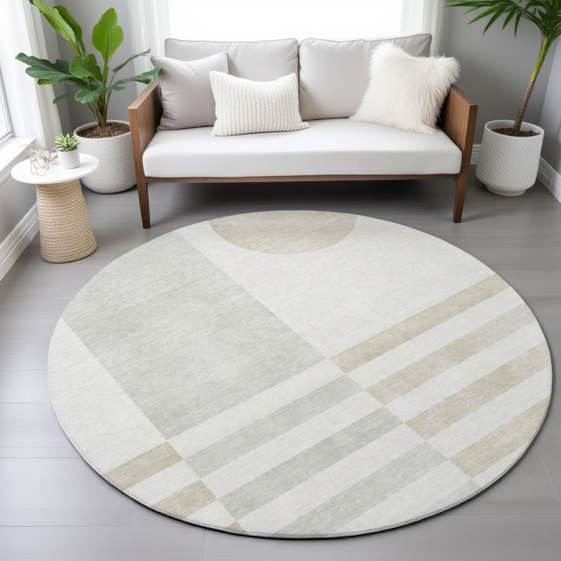 Tapis intérieur / extérieur lavable à la machine Amanda ACN2131, Rectangle 1 pi 8 po x 2 pi 6 po