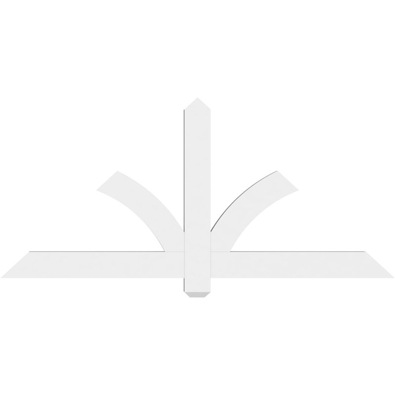 Support pour pignon en PVC Redmond, H 27,5 po x l 60 po (pas: 11/12), P 2 po x F 4 po