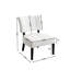 Fauteuil d'appoint Boucle, surdimensionné pour des sièges très confortables, 27 x 31 34 H, chaise blanche avec siège spacieux - améliore le confort et le style