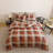 Grid Comforter Set Plaid Bedding Set 1 Checkered Comforter with Pillowcases-115352624-114984129