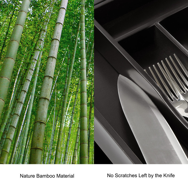 Rangement à ustensiles en bambou Natural Kitchen Range