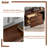 Retro Solid Wood Rectangular Entryway Cabinet-106691536