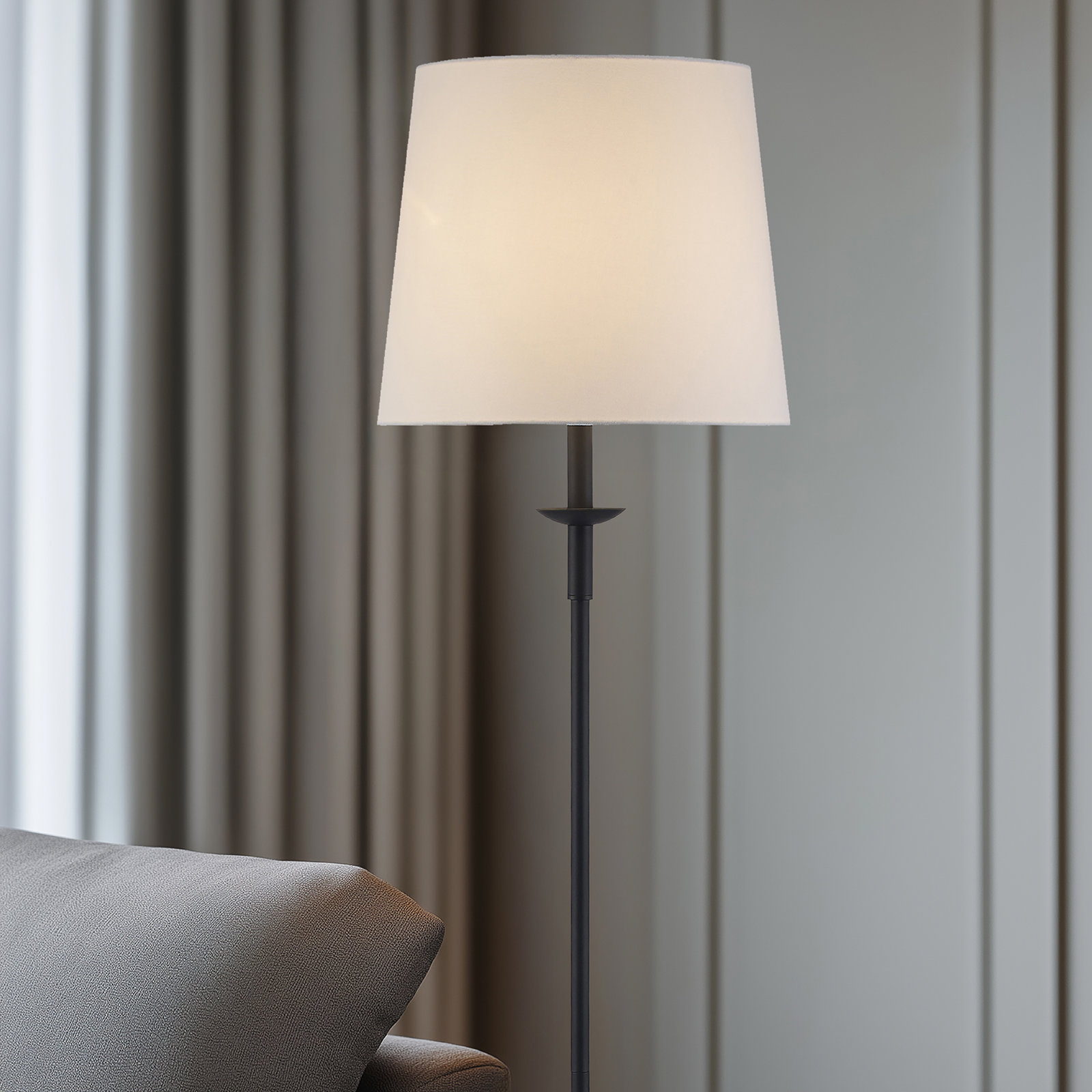 Charter 63" Dimmable Floor Lamp, Black