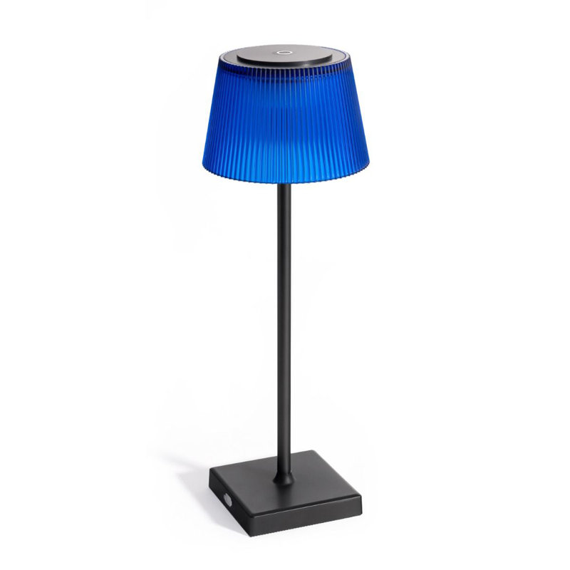 Metal Desk Lamp, Blue, Black