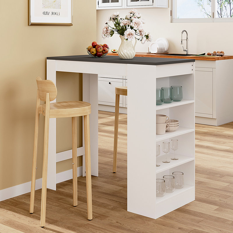 Takaia Rectangular Dining Table, Grey, White