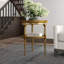 Eglomisé Glass End Table
