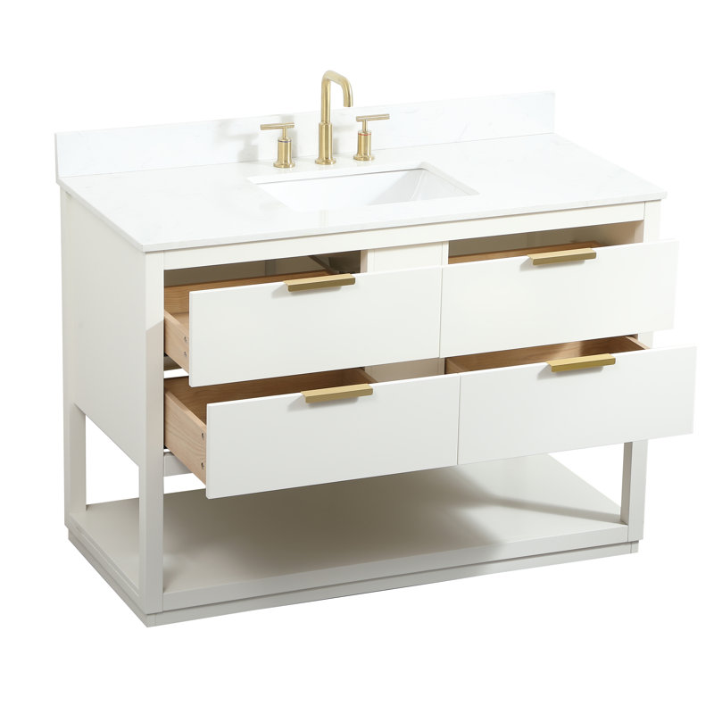 Ensemble de meuble-lavabo simple Felicity, Blanc