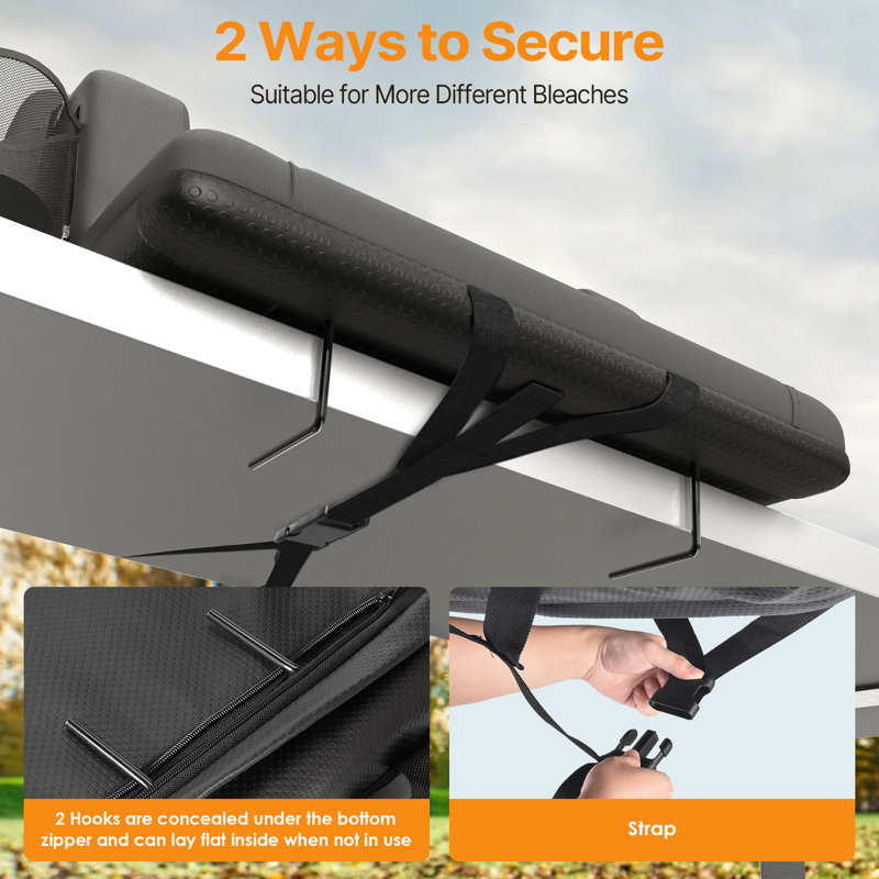 Heated Stadium Seat With Back Support, 3 Heat Levels Up To 150°F, Reclining Padded Bleacher Chair With 20,000Mah Power Bank, Waterproof Folding Seat For Sports & Outdoor Events