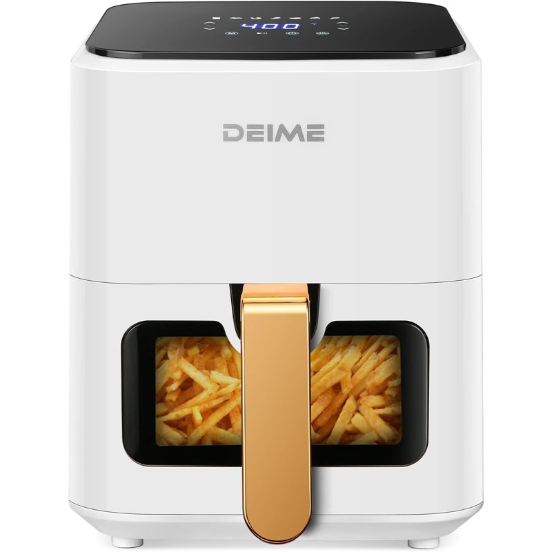 EVGTTI 4.2 qt. Basket Air Fryer, White