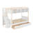 Twin Over Full Bunk Bed With Shelfs, Storage Staircase And Drawers-113697736