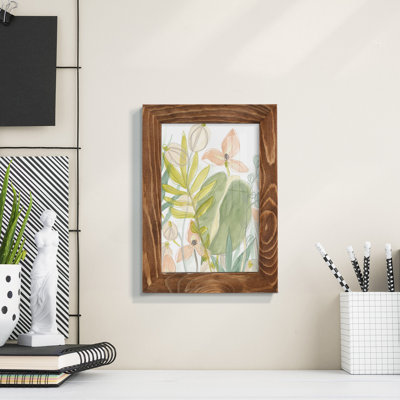 Island Flora II, reproduction d'art encadrée