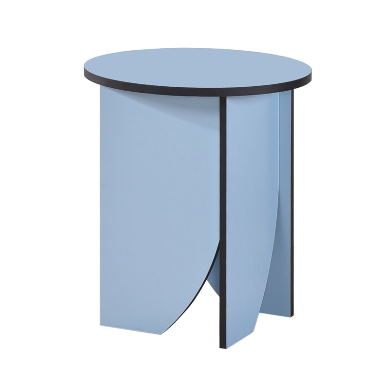 Table de bout Modern Modern - Table d'appoint en bois pour le salon, la chambre à coucher ou le bureau, table de chevet compacte pour petits espaces - Bleu