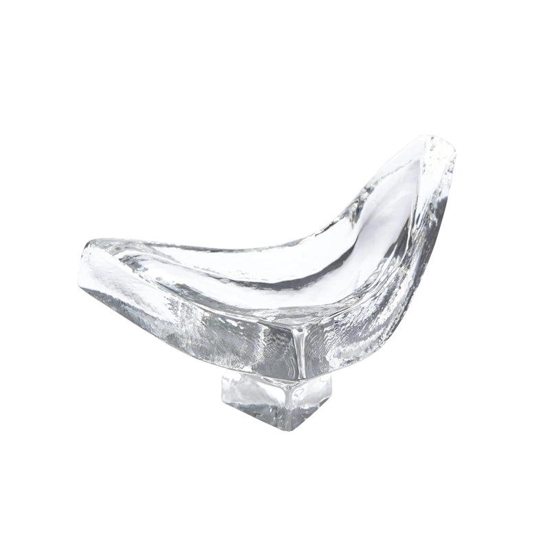 Triangle Slab Bowl, 7.5" H x 12" W x 11" D