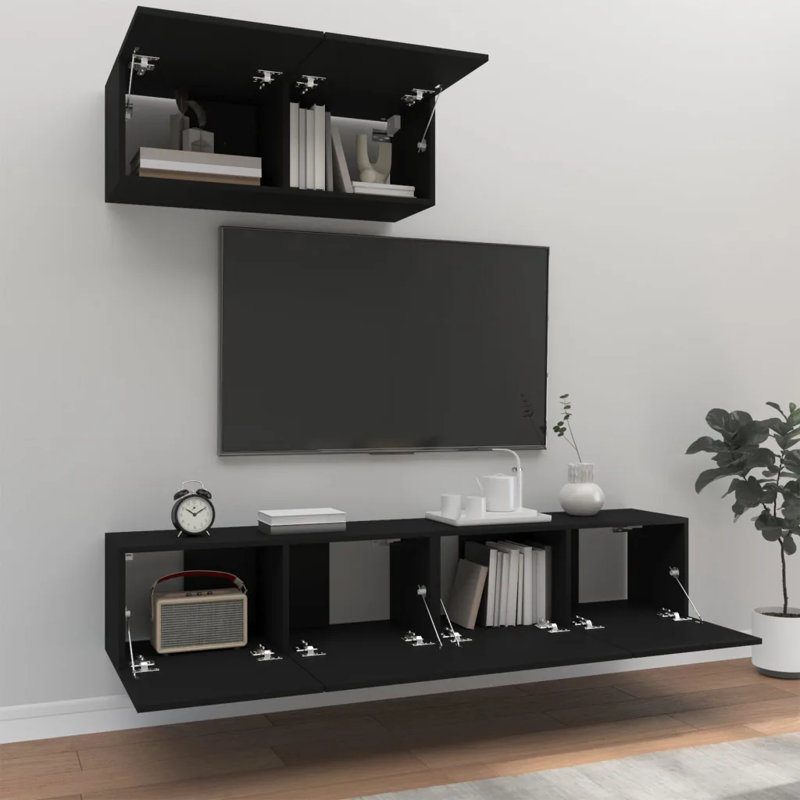 Kahden 3 Piece TV Stand for TVs up to 65", White, 80cm