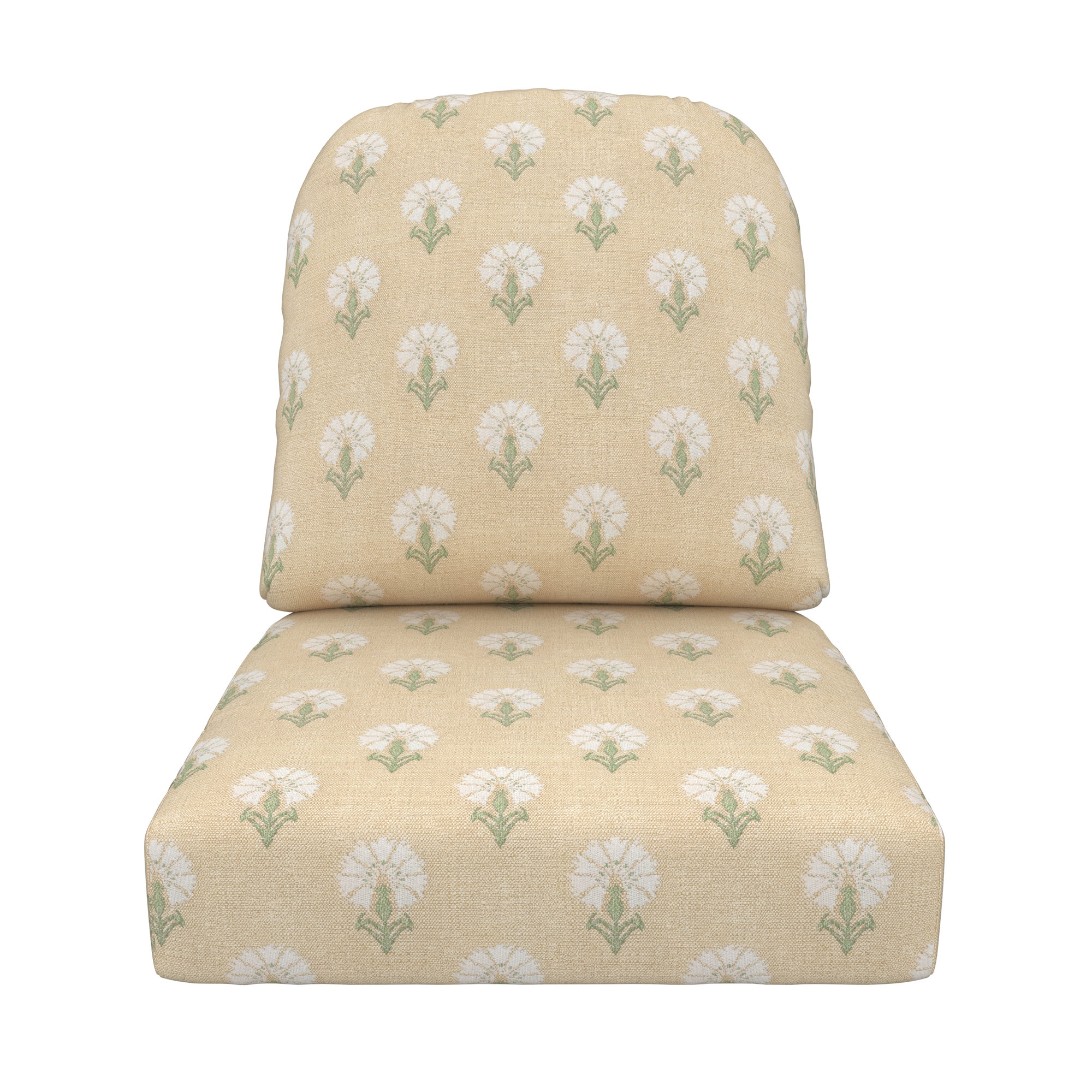 Amala Outdoor Sunbrella® Seat/Back Cushion, Sunbrella Mira Sunshine