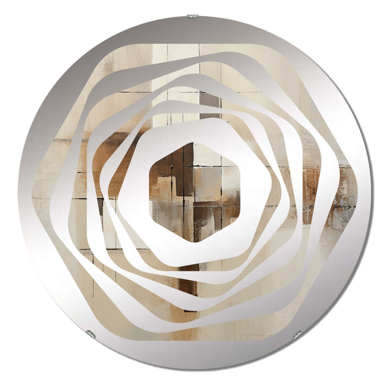Ansul - Miroir décoratif Amorphe, 23,6 po x 23,6 po