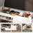 39.4” Modern Farmhouse Storage Bench with Cushion, Upholstered Shoe Bench with Shelf for Entryway, Mudroom, Hallway-380135700-369512754
