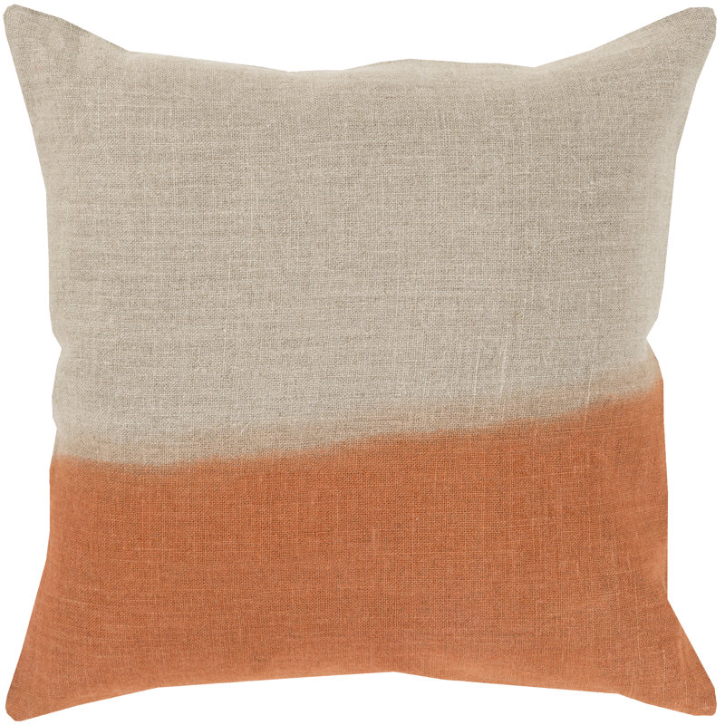 Housse de coussin Carson, Housse de coussin seulement, 22 po x 22 po, Neutre / vert