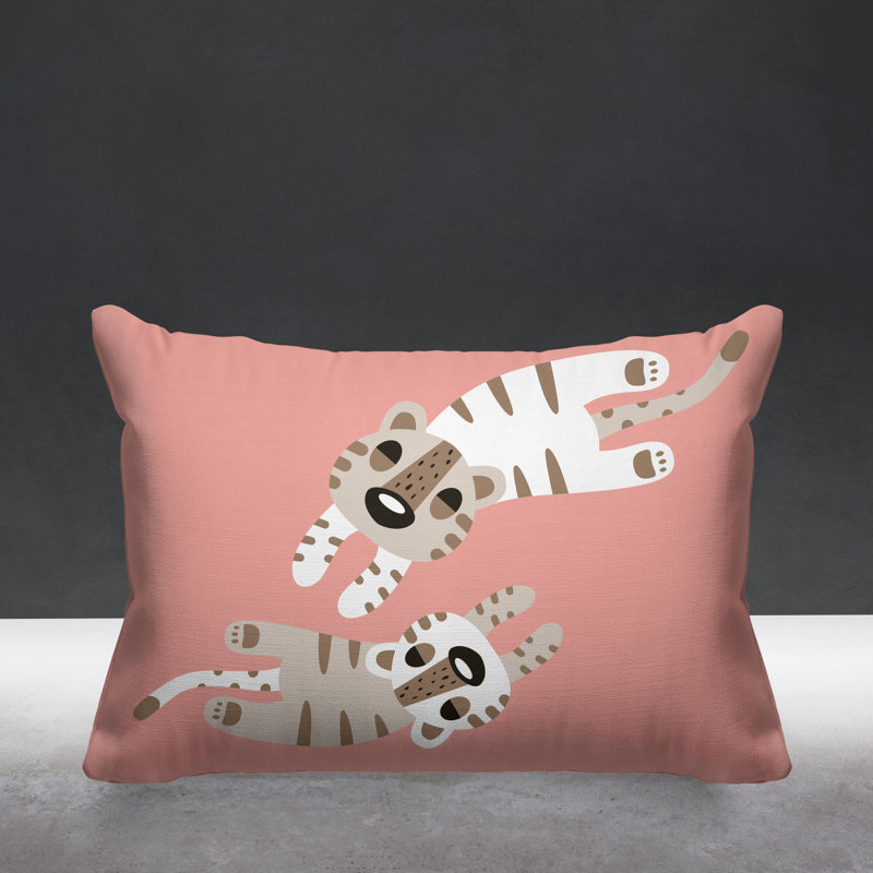 Reversible Throw Pillow, Pink