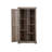 Rustic Farmhouse Tall Storage Cabinet - 39.4"×15.8"×74.4", Barn Door Wood Pantry with Drawers & Shelves, Kitchen Organizer-24880249