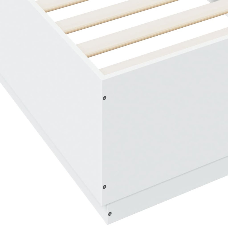 Noar Bed Frame, European Single, White