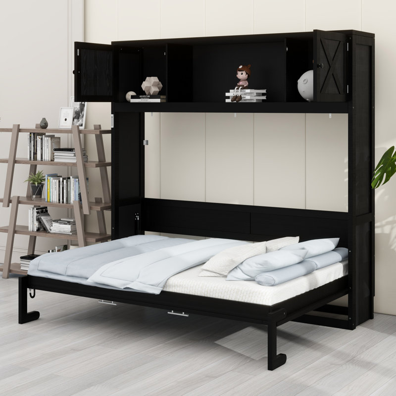 Lit escamotable avec armoires de rangement