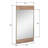 Kele Metal Wood Farmhouse Wall Mirror
