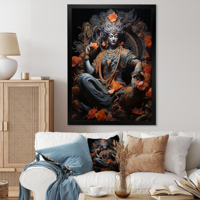 «Boynes Hinduisim Art Vishnus Cosmic», reproduction sur toile