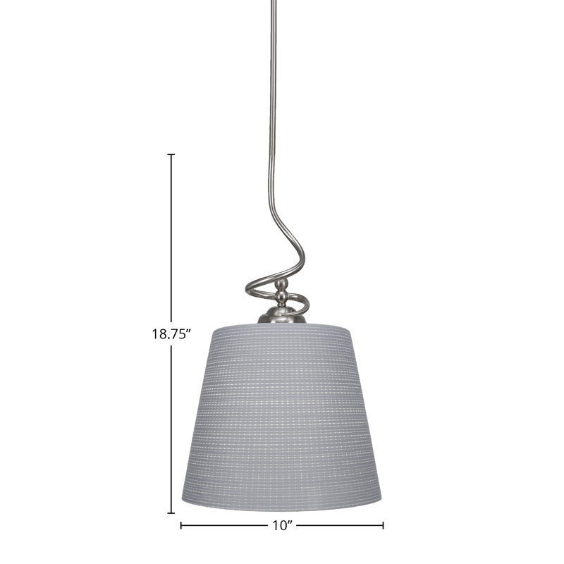 Luminaire suspendu Capri Capri, Nickel brossé, Gris