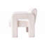 Fauteuil d'appoint rembourré en bouclé