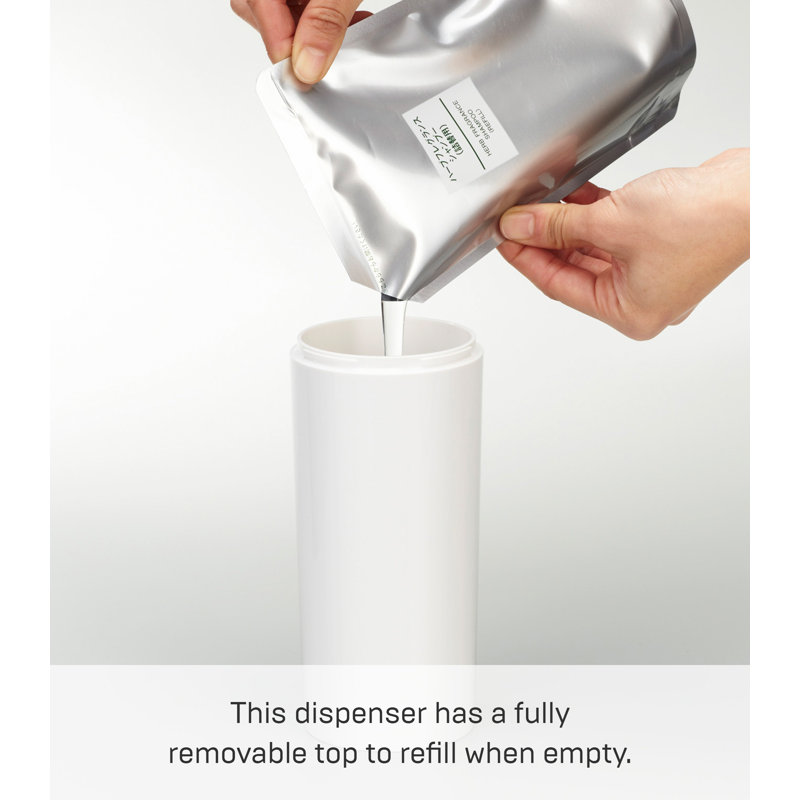 White ABS Resin and Stainless Steel Body Soap Dispenser
