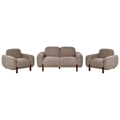 Living Room Set 4 Seater ODNES Boucle