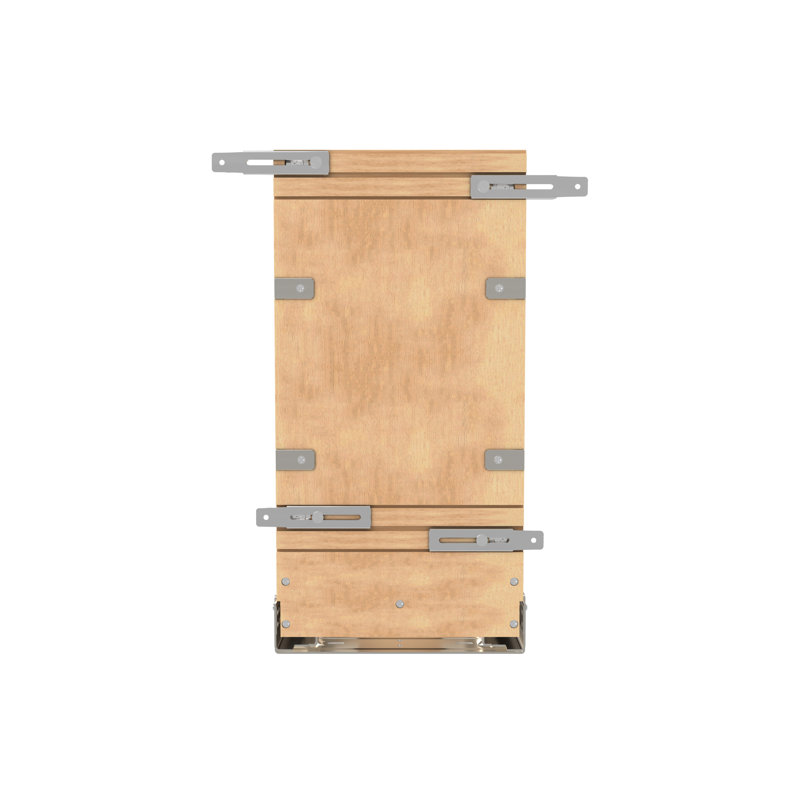 Rangement coulissant en bois pour cuisson avec fermeture en douceur, L 10,12 po