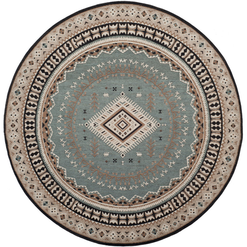 Aderito Performance Southwestern Rug, Round 6'