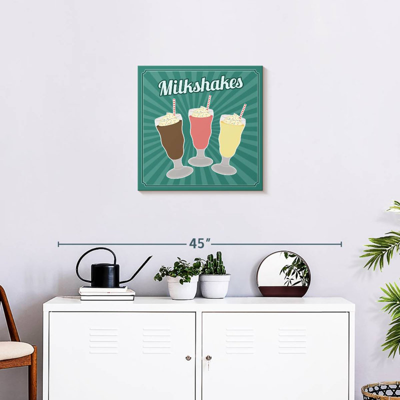 Milkshakes de style rétro Yarlin, H 20 po x l 20 po