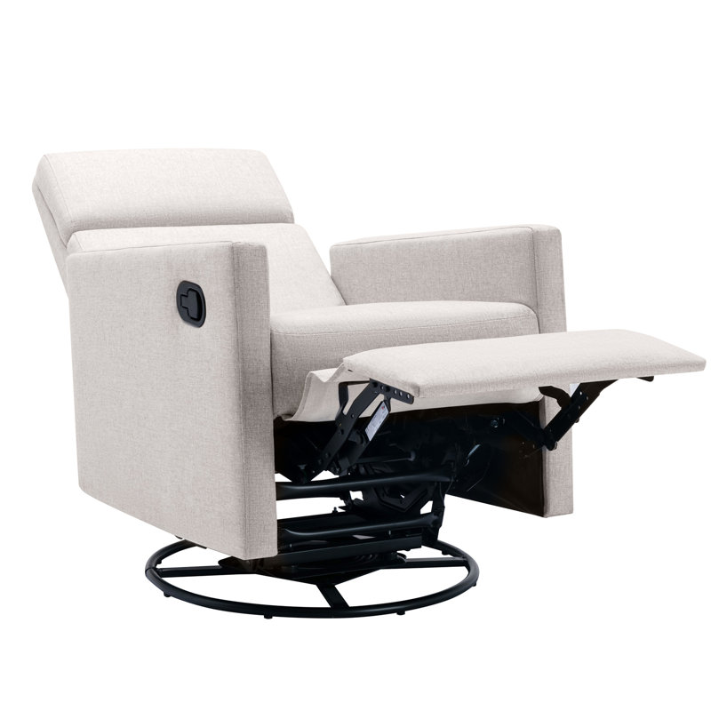 Upholstered Home Theater Seat, Tan Linen Blend