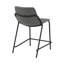 Tabouret rembourré gris et noir Maffa-249252279
