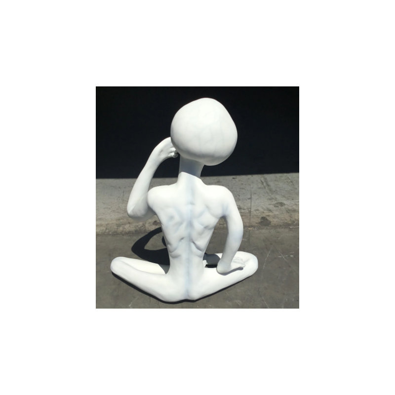 Jahcure Alien With Cigar Life Size Statue
